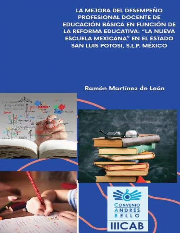 Portada del libro «La mejora del desempeño Profesional Docente de Educación Básica en función de la Reforma Educativa», de Mata Cárdenas